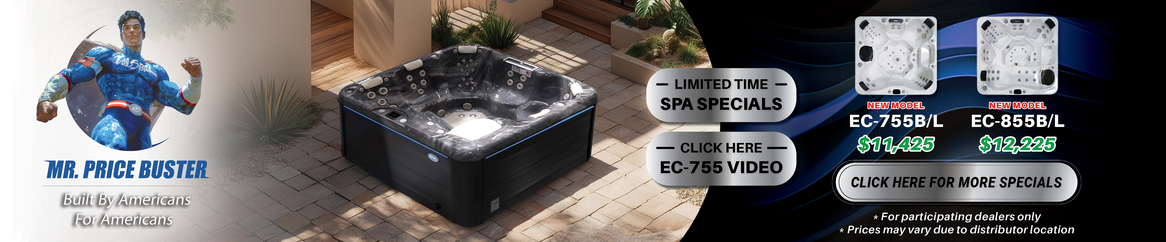 Calspas hot tub being used in a family setting - Lake George